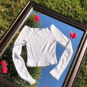 brandy melville white long sleeve